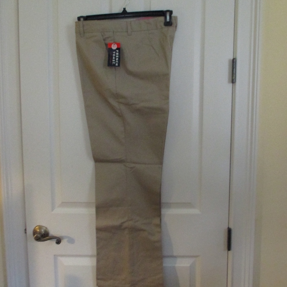 NWT - FRENCH TOAST tan bootcut pants - sz 20 1/2